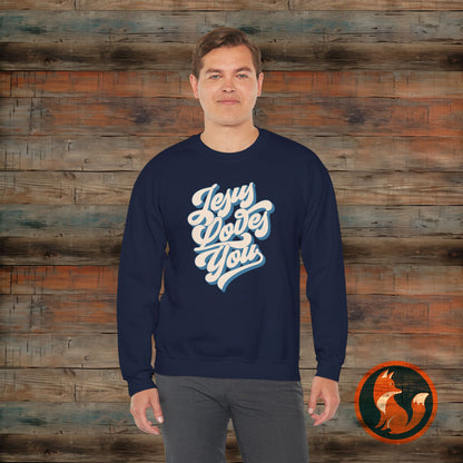 Jesus Loves You Sweatshirt: Unisex Love Design, Cozy Gift for Friends, Family, Valentine's Day, Birthday, Everyday Wear