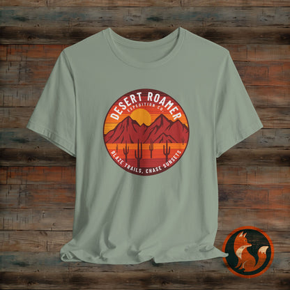 Desert Roamer Tee - Unisex Jersey Short Sleeve Shirt, Hiking Gift, Adventure Apparel, Travel T-Shirt, Outdoorsy Style