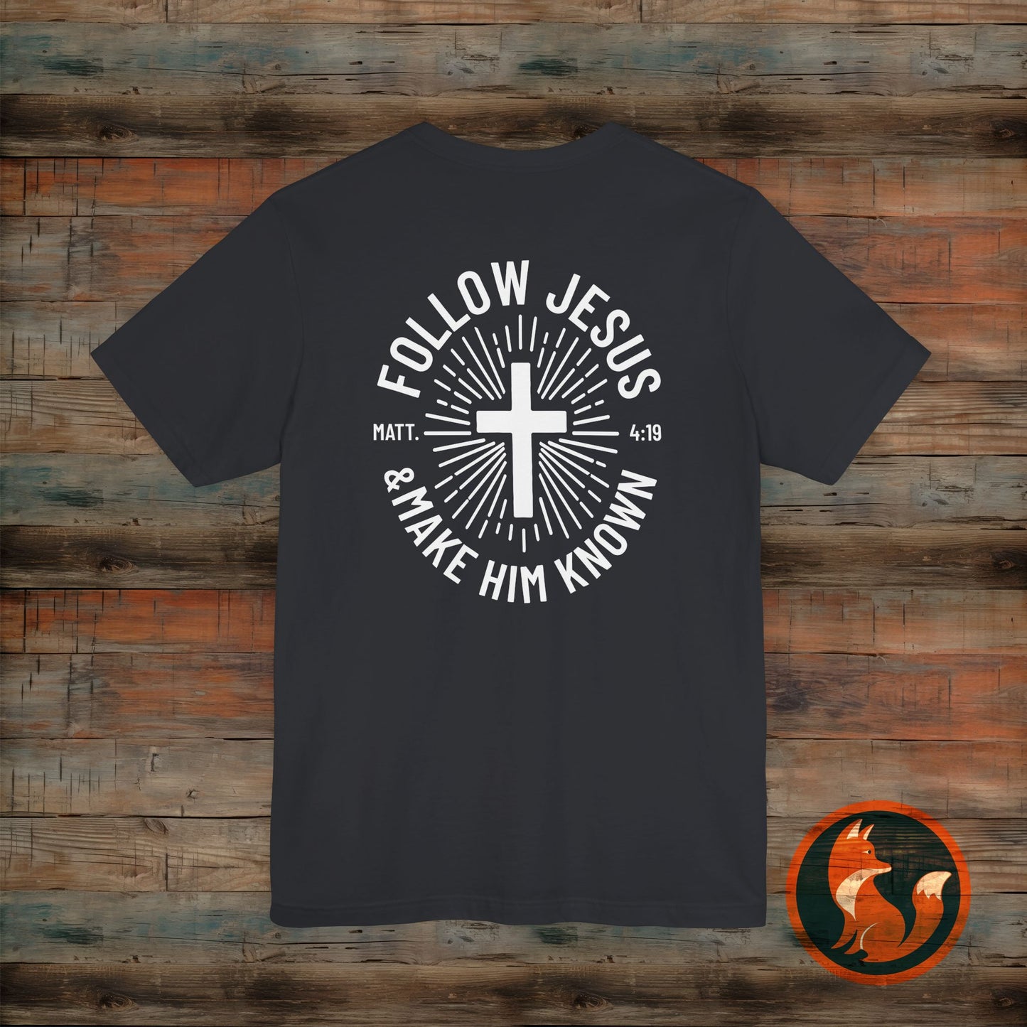 Faith-Inspired Unisex Tee - Follow Jesus Design, Christian Apparel, Inspirational Shirt, Gift for Believers, Religious Tee