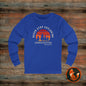 Unisex Jersey Long Sleeve Tee - "Never Stop Exploring" Adventure Shirt, Hiking Apparel, Travel Gift, Outdoor Clothing, Nature Lover Tee