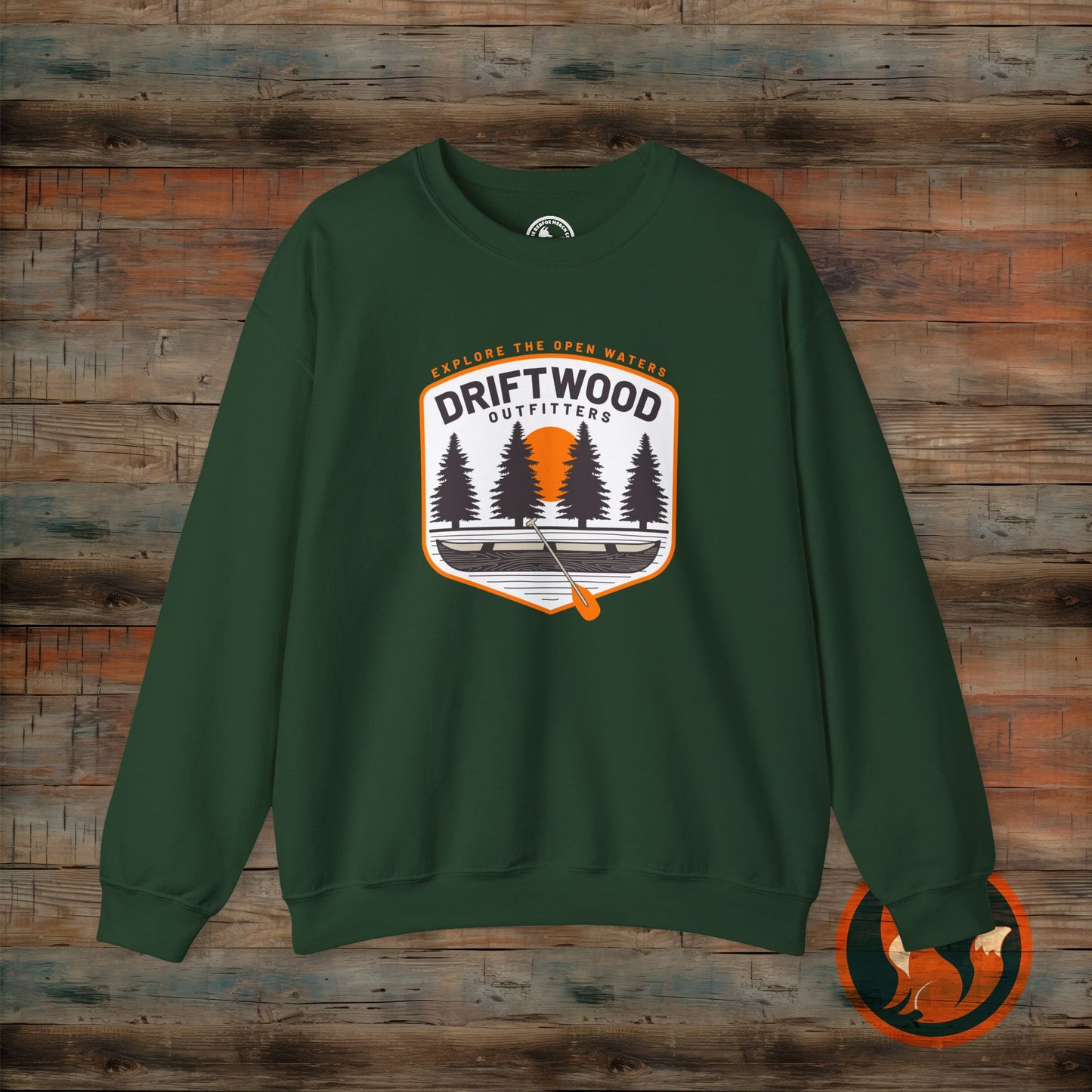 Driftwood Outfitters Crewneck Sweatshirt - Cozy Unisex Pullover for Outdoor Lovers, Perfect for Camping, Hiking, or Casual Wear, [...]
