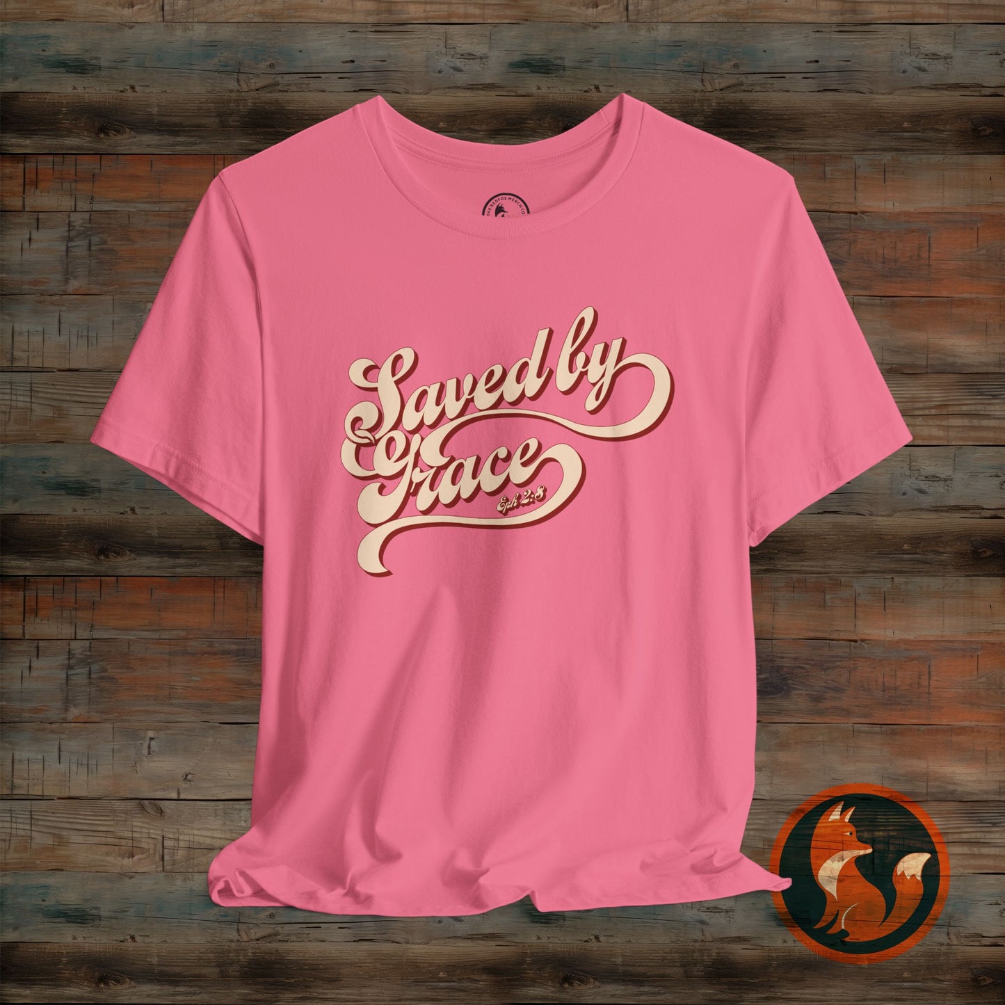 Saved by Grace Unisex Tee, Casual Faith Shirt, Inspirational T-shirt, Christian Apparel, Gift for Believers