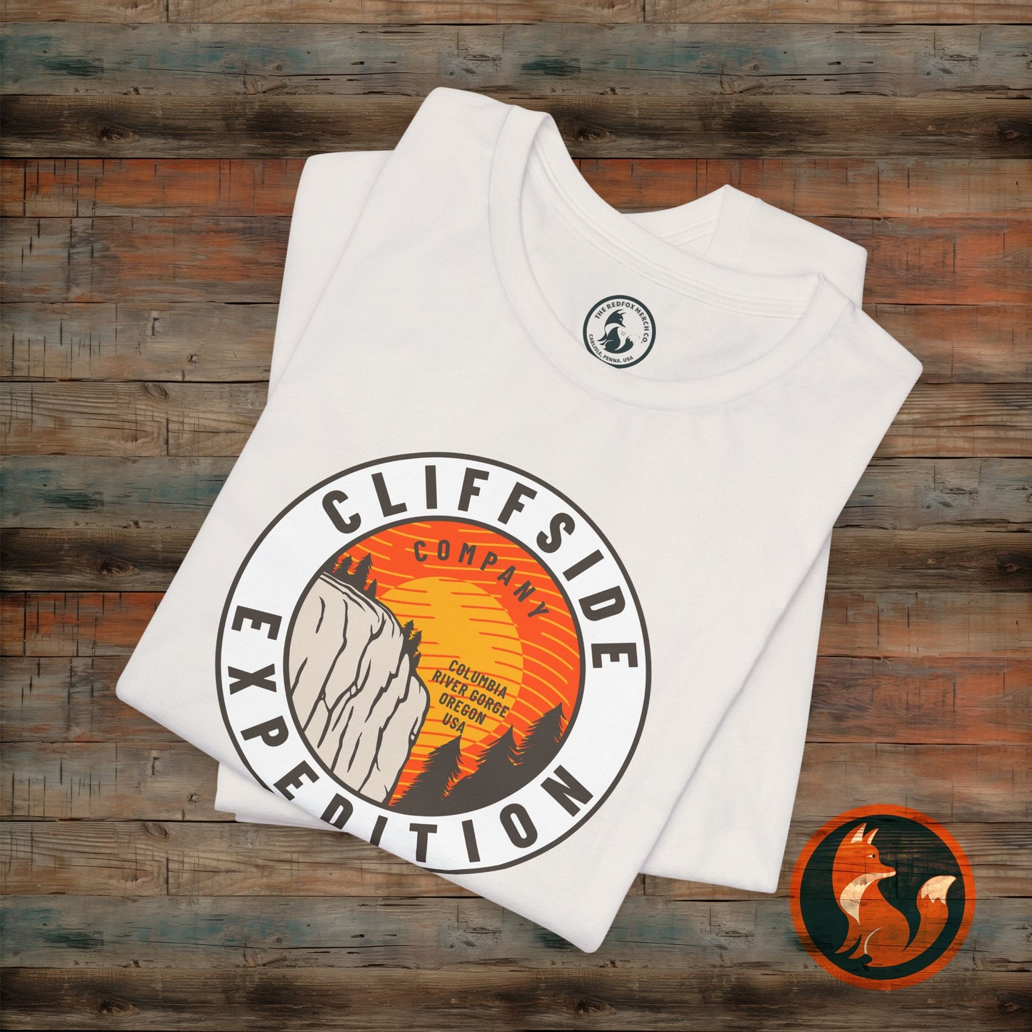 Cliffside Expedition Tee, Adventure Shirt, Unisex Outdoor Top, Travel T-Shirt, Hiking Apparel, Gift for Explorers