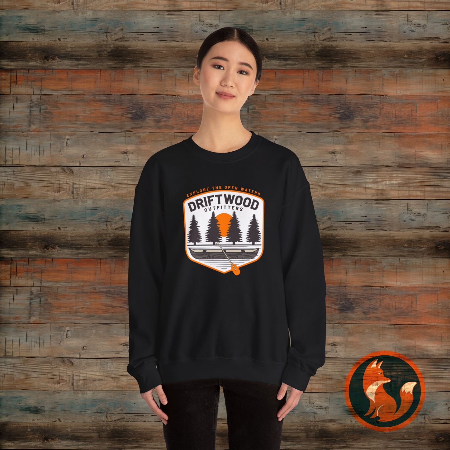 Driftwood Outfitters Crewneck Sweatshirt - Cozy Unisex Pullover for Outdoor Lovers, Perfect for Camping, Hiking, or Casual Wear, [...]