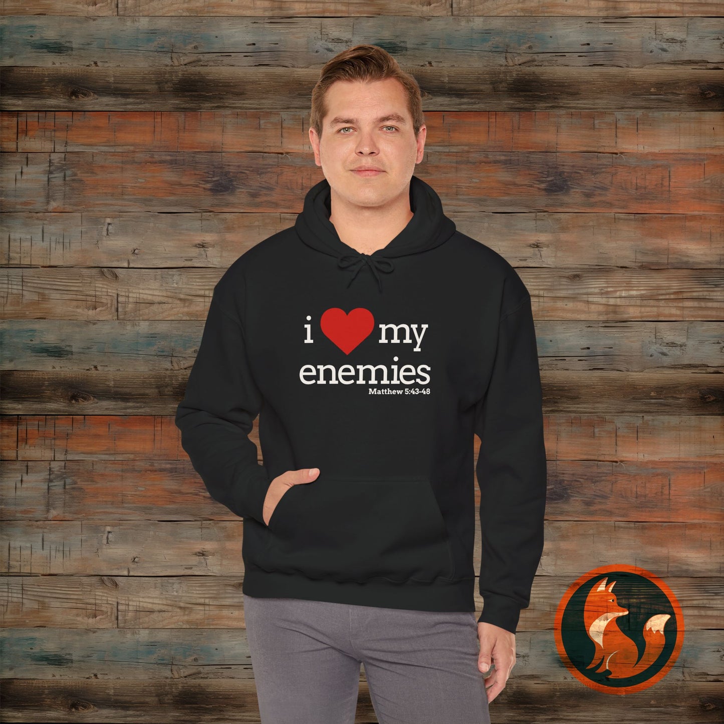 I love My Enemies Hoodie - Unisex Heavy Blend Sweatshirt, Christian Apparel, Gift for Faith Lovers, Inspirational Clothing, Cozy [...]