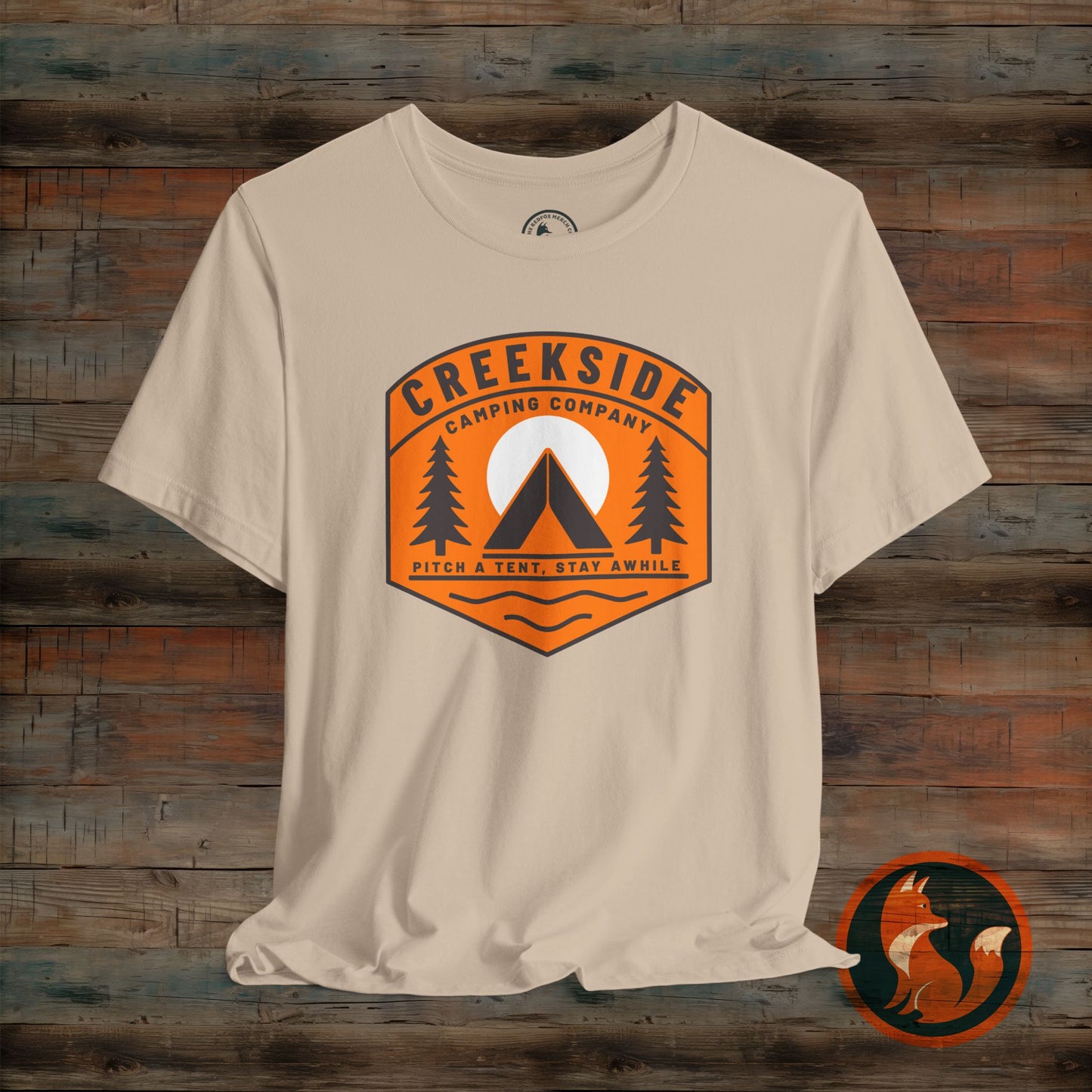 Creekside Camping Unisex Tee - Adventure Vibes, Outdoor Excursions, Nature Lover Gift, Summer Campwear, Hiking Apparel, Travel Shirt