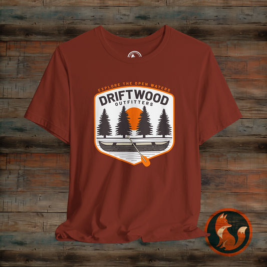 Driftwood Outfitters Unisex Tee, Adventure Shirt, Nature Lover Gift, Camping Apparel, Casual Wear, Perfect all Year