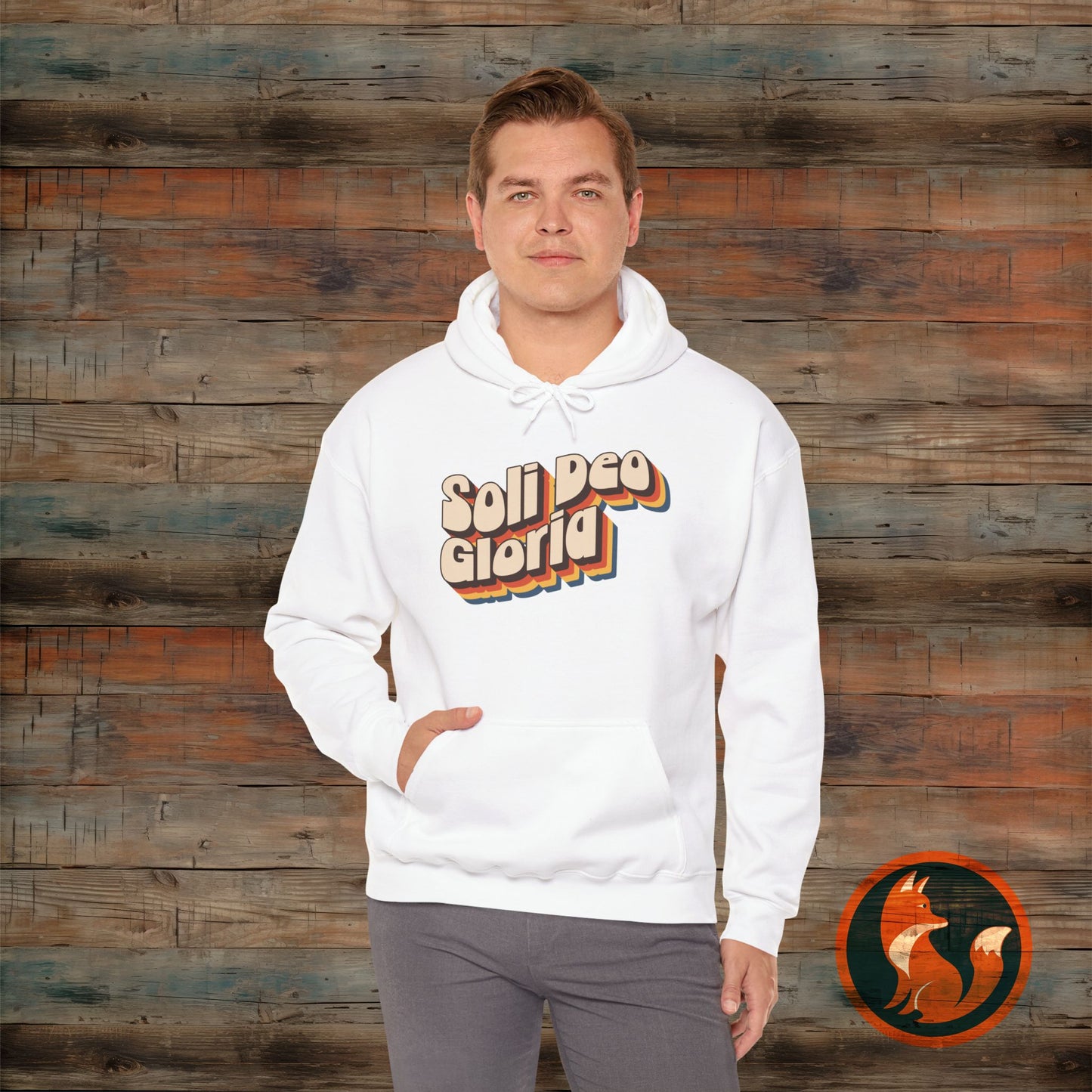Soli Deo Gloria(Glory to God Alone) Hooded Sweatshirt, Christian Gift, Cozy Layer, Faith-Based Apparel, Unisex Hoodie, Casual Style