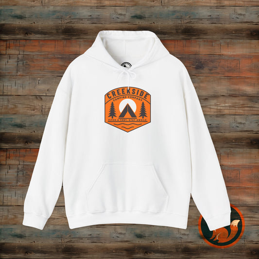 Creekside Retreat Unisex Hoodie, Camping Sweatshirt, Outdoor Adventure Apparel, Cozy Gift for Nature Lovers, Hiking Hooded Sweatshirt