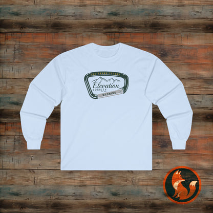 Mountain Adventure Long Sleeve Tee, Perfect for Outdoor Lovers, Hiking Gift, Unisex Cotton Top, Elevation, Nature Enthusiast Apparel