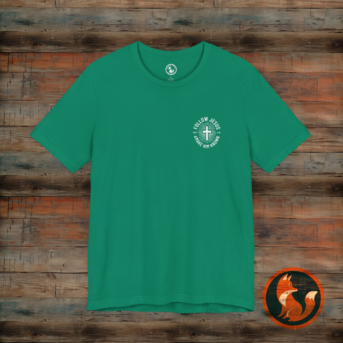 Faith-Inspired Unisex Tee - Follow Jesus Design, Christian Apparel, Inspirational Shirt, Gift for Believers, Religious Tee