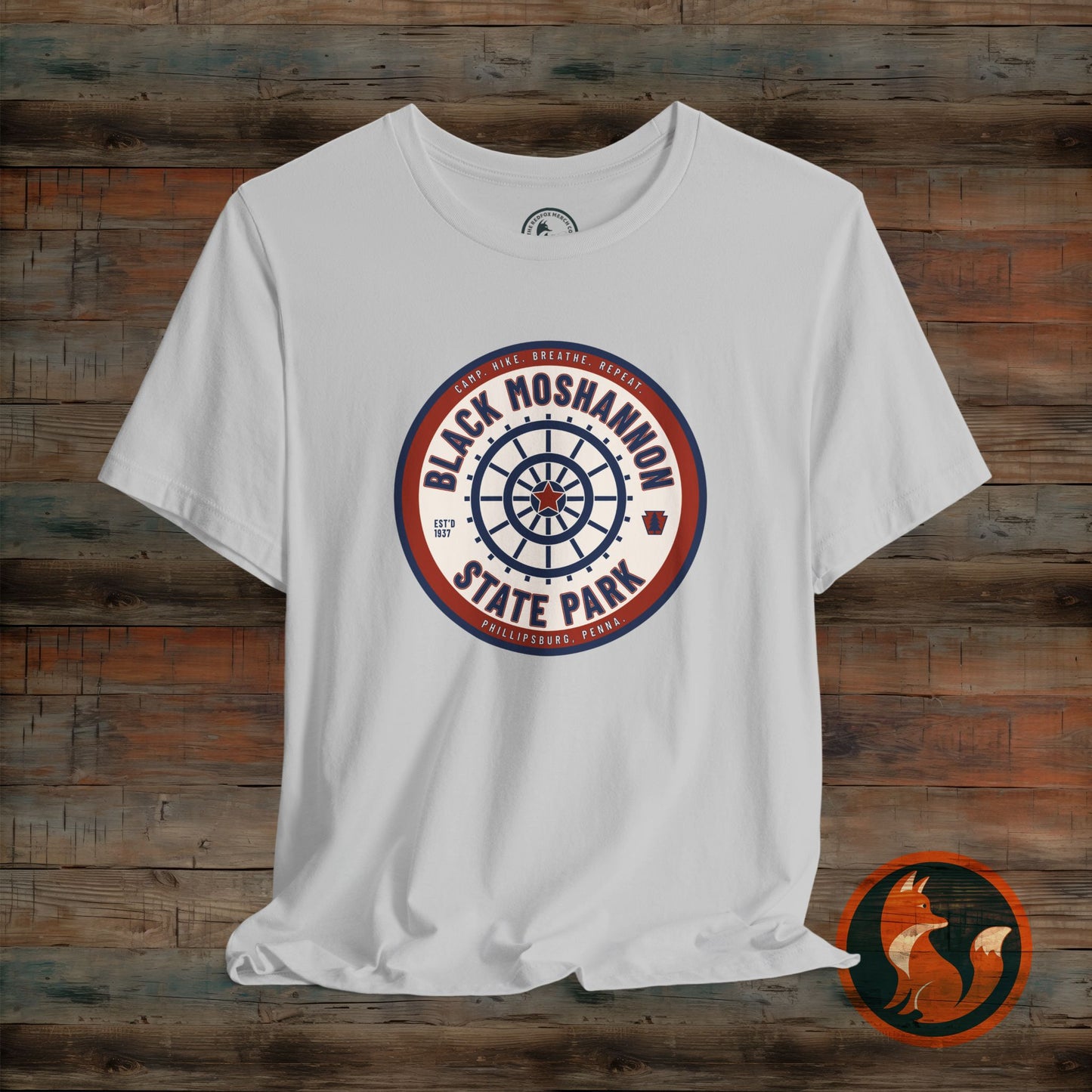 Black Moshannon State Park Tee, Unisex Nature Shirt, Outdoor Adventure Top, Camping Gift, Summer Travel Apparel