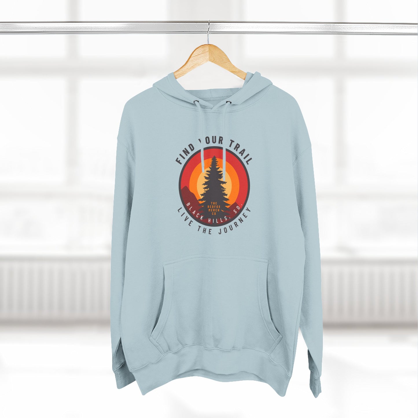 Adventure-Inspired Fleece Hoodie with Retro Design, Cozy Layer for Nature Lovers, Perfect for Hiking, Camping, Travel, Gifts