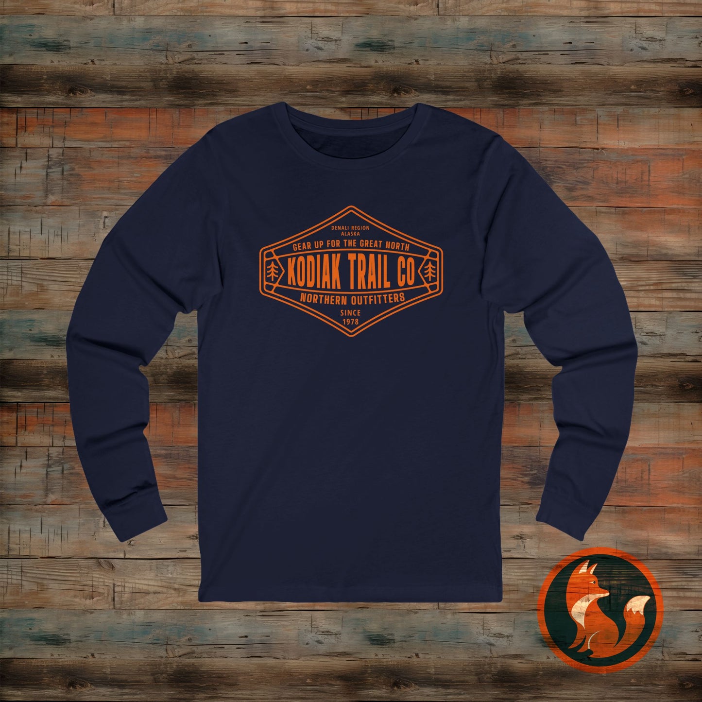 Kodiak Trail Co Long Sleeve Tee | Adventure Gear, Unisex Outdoor Shirt, Camping Outfit, Gift for Adventurers, Hiking Apparel