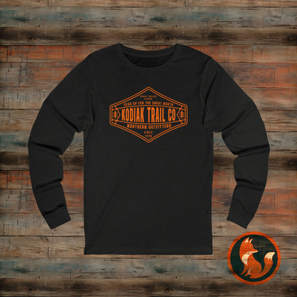 Kodiak Trail Co Long Sleeve Tee | Adventure Gear, Unisex Outdoor Shirt, Camping Outfit, Gift for Adventurers, Hiking Apparel