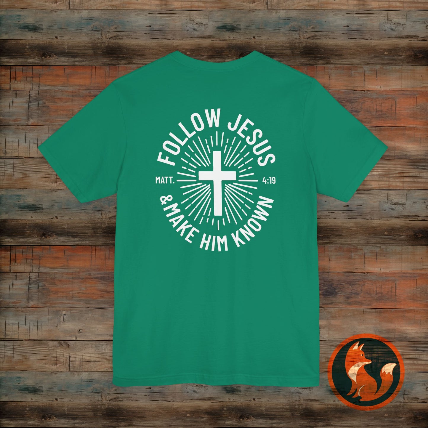 Faith-Inspired Unisex Tee - Follow Jesus Design, Christian Apparel, Inspirational Shirt, Gift for Believers, Religious Tee