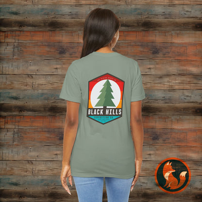Black Hills Adventure Unisex Tee – Nature Lover's Shirt, Outdoor Exploration, Summer Vibes, Hiking Apparel, Gift for Nature Enthusiasts