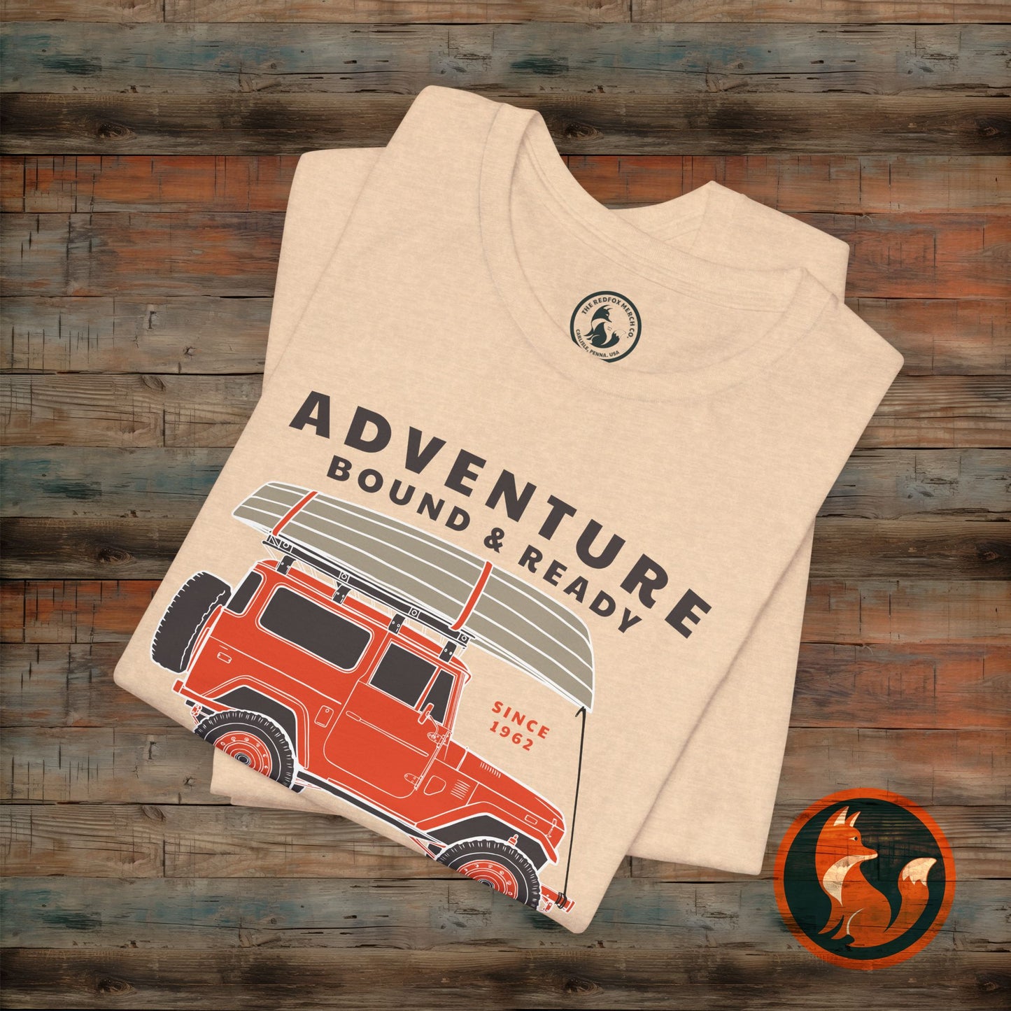Adventure Bound & Ready Tee, Unisex T-Shirt, Outdoor Apparel, Camping Gift, Travel Shirt, Adventure Lover's Top