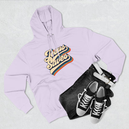 Vintage Jesus Saves Fleece Hoodie, Cozy Religious Sweatshirt, Faith-based Gift, Winter Wardrobe Essential, Perfect for Church Events