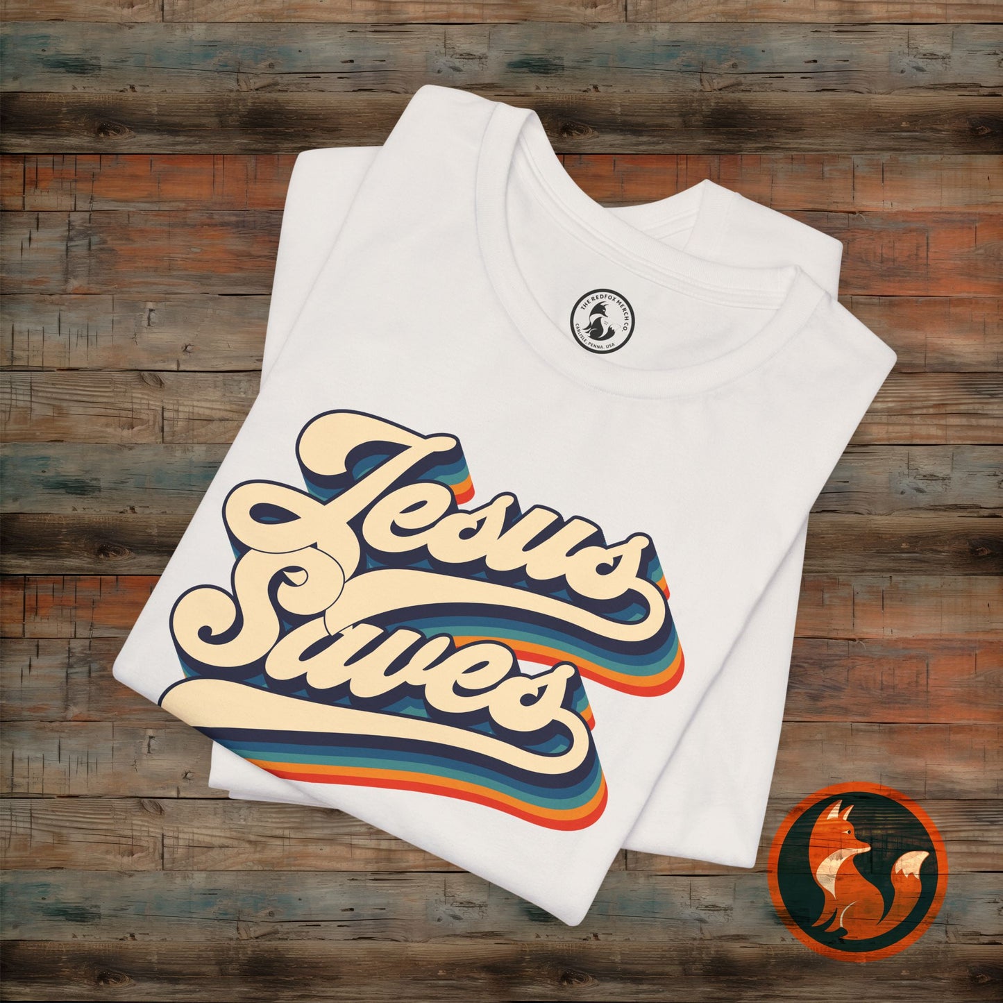 Stylish Jesus Saves Tee, Faith-Based Tee, Unisex Graphic Shirt, Everyday Comfort, Perfect Gift for Believers
