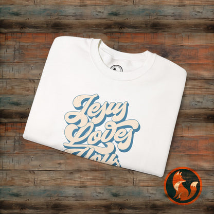 Jesus Loves You Sweatshirt: Unisex Love Design, Cozy Gift for Friends, Family, Valentine's Day, Birthday, Everyday Wear