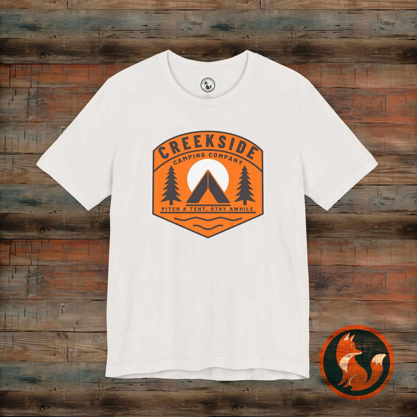 Creekside Camping Unisex Tee - Adventure Vibes, Outdoor Excursions, Nature Lover Gift, Summer Campwear, Hiking Apparel, Travel Shirt
