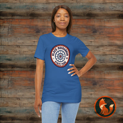 Black Moshannon State Park Tee, Unisex Nature Shirt, Outdoor Adventure Top, Camping Gift, Summer Travel Apparel