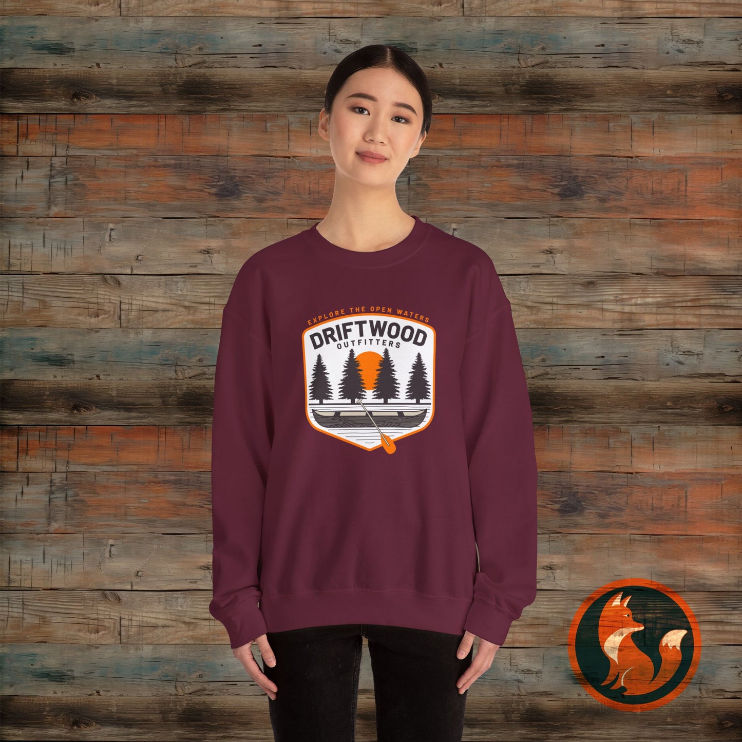 Driftwood Outfitters Crewneck Sweatshirt - Cozy Unisex Pullover for Outdoor Lovers, Perfect for Camping, Hiking, or Casual Wear, [...]
