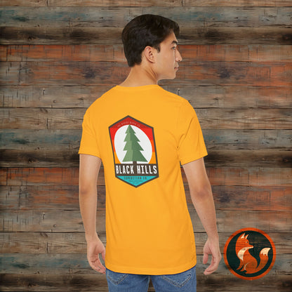 Black Hills Adventure Unisex Tee – Nature Lover's Shirt, Outdoor Exploration, Summer Vibes, Hiking Apparel, Gift for Nature Enthusiasts