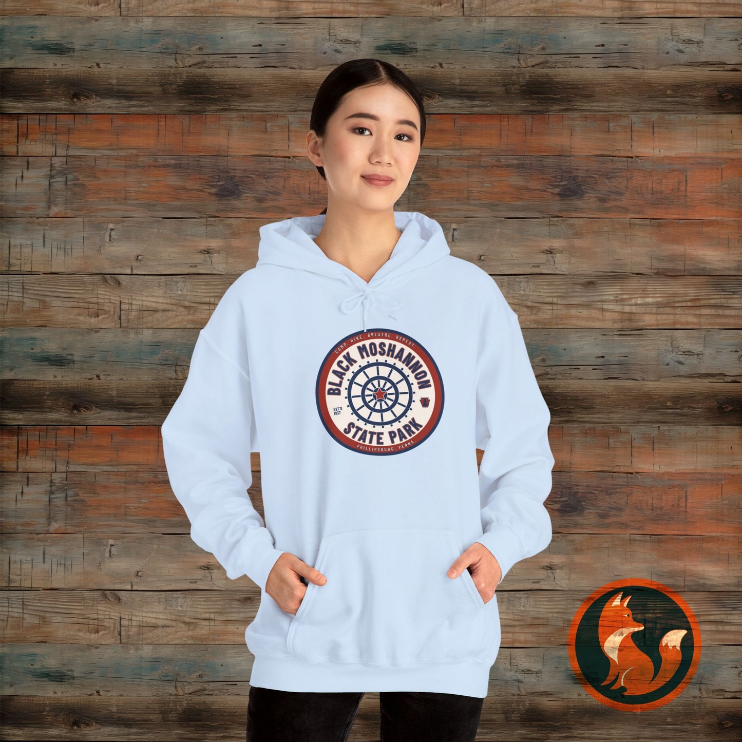 Black Moshannon State Park Hoodie, Cozy Sweatshirt for Outdoor Lovers, Perfect for Camping, Travel, Gifts, Nature Lovers