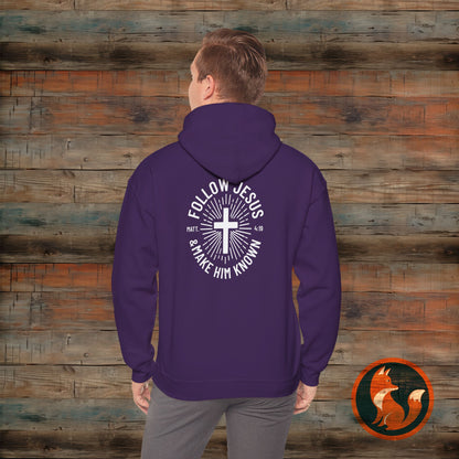 Faith-Inspired Hooded Sweatshirt - Follow Jesus Design, Unisex Cozy Pullover, Christian Apparel, Perfect Gift for Believers, Ideal for [...]