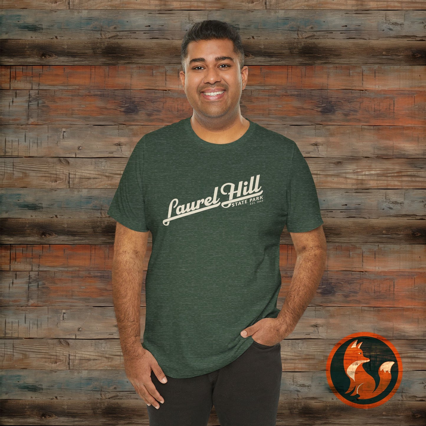 Laurel Hill State Park Tee, Unisex Green Short Sleeve Shirt for Outdoor Lovers, Nature Gift, Adventure Apparel, Hiking T-Shirt, Summer Wear