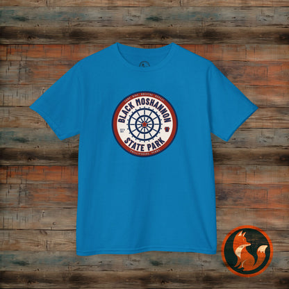 Black Moshannon State Park Kids Tee, Outdoor Adventure Kids Shirt, Nature Lover Gift, Campsite T-Shirt, Summer Family Trip Apparel, Youth Outdoor Clothing