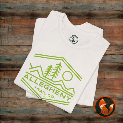 Nature-Inspired Unisex Tee with Allegheny Trail Design, Outdoor Adventure Shirt, Eco-Friendly Apparel, Hiking Gift, Travel T-Shirt