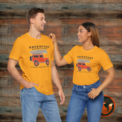 Adventure Bound & Ready Tee, Unisex T-Shirt, Outdoor Apparel, Camping Gift, Travel Shirt, Adventure Lover's Top