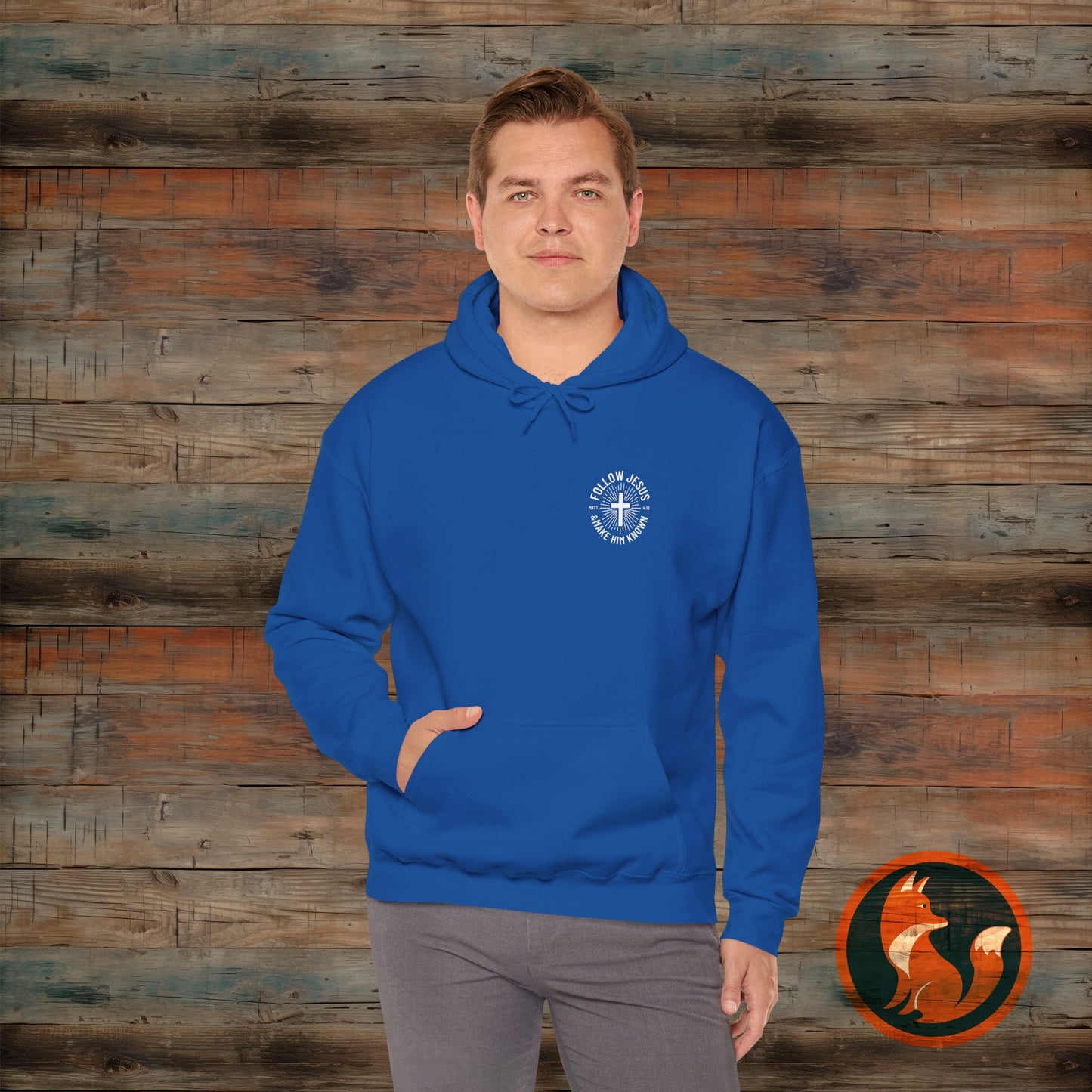 Faith-Inspired Hooded Sweatshirt - Follow Jesus Design, Unisex Cozy Pullover, Christian Apparel, Perfect Gift for Believers, Ideal for [...]