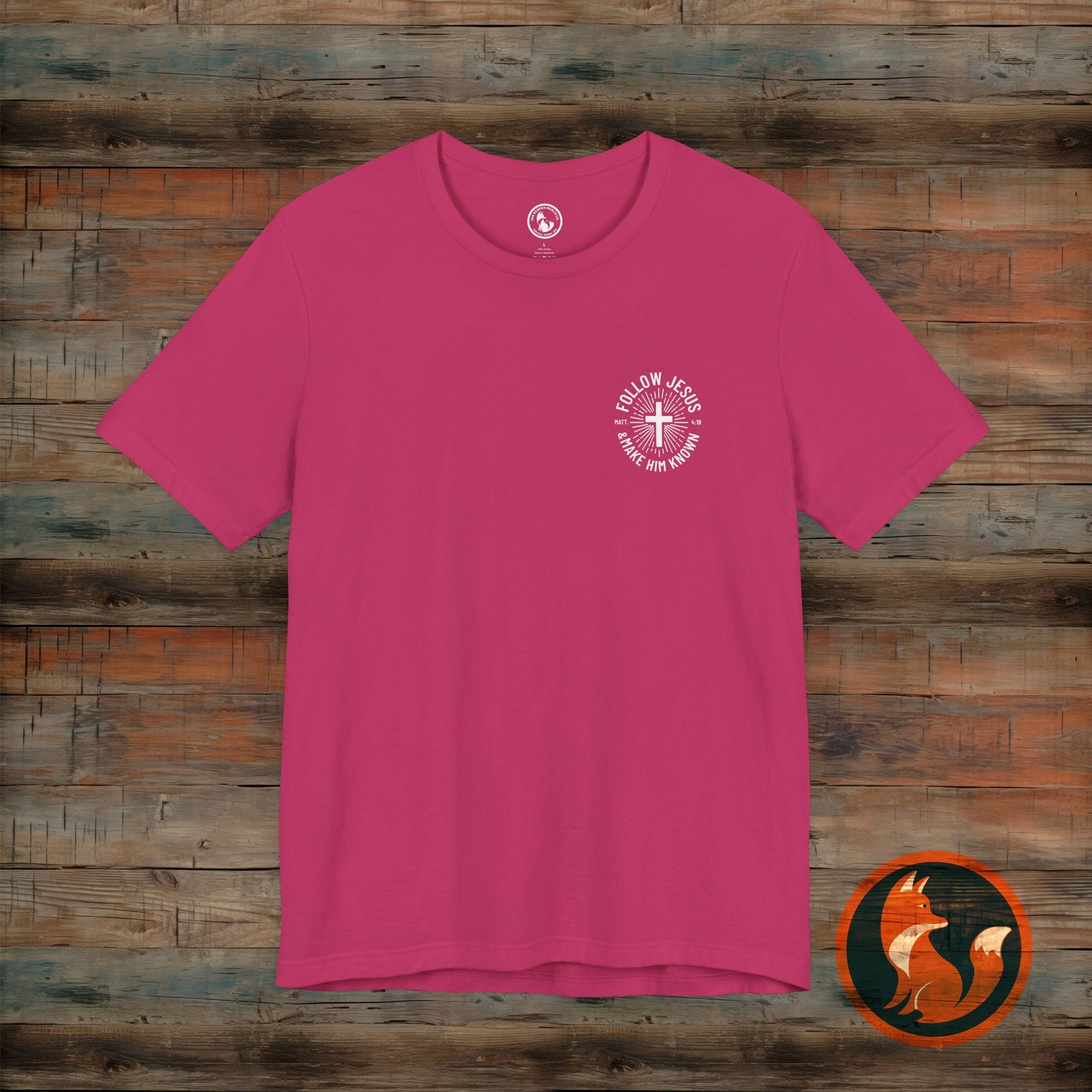Faith-Inspired Unisex Tee - Follow Jesus Design, Christian Apparel, Inspirational Shirt, Gift for Believers, Religious Tee