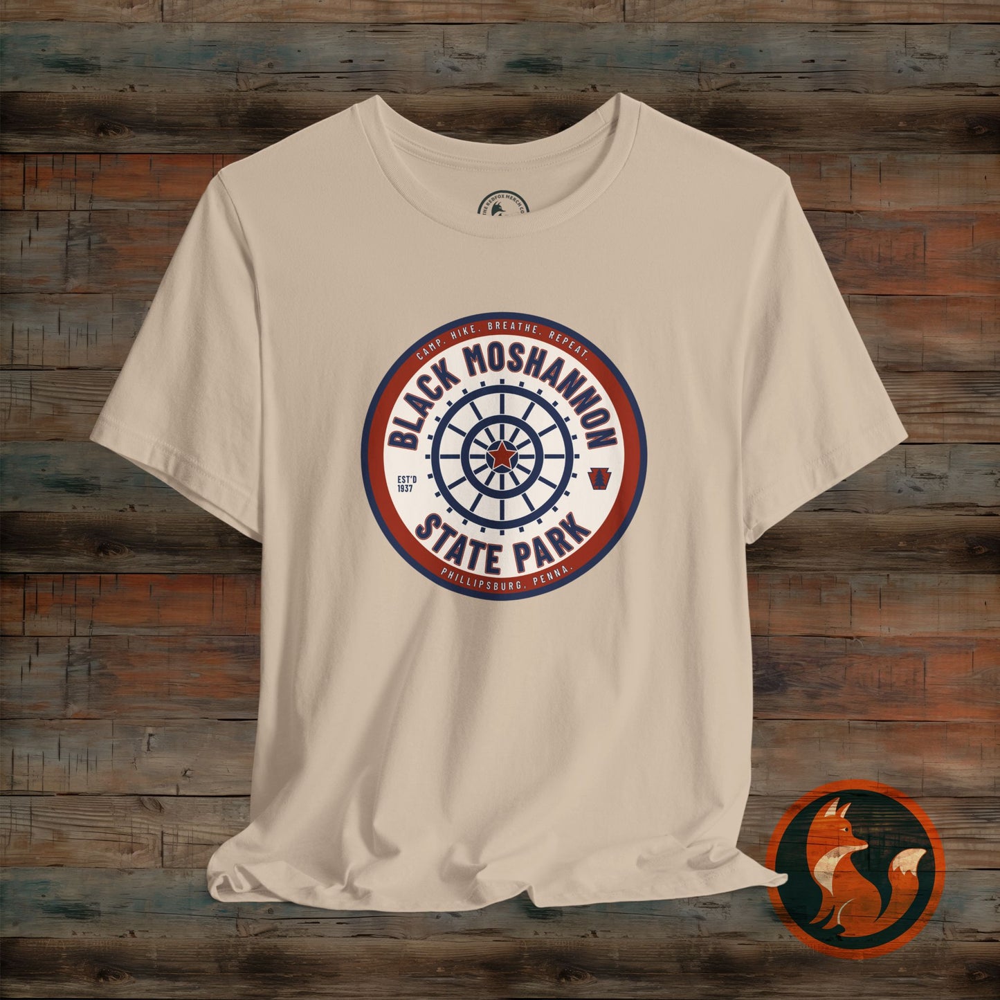 Black Moshannon State Park Tee, Unisex Nature Shirt, Outdoor Adventure Top, Camping Gift, Summer Travel Apparel