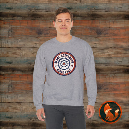 Unisex Heavy Blend™ Crewneck Sweatshirt - Vintage Black Moshanon State Park Design, Outdoor Adventure Wear, Perfect Gift for Nature [...]