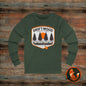 Drift Wood Outfitters Long Sleeve Tee - Unisex Outdoorsy Shirt for Nature Lovers, Camping, Fishing, Hiking, Gift for Adventurers