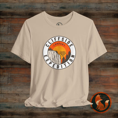 Cliffside Expedition Tee, Adventure Shirt, Unisex Outdoor Top, Travel T-Shirt, Hiking Apparel, Gift for Explorers
