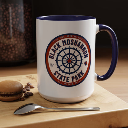 Accent Coffee Mug with Black Moshannion State Park Design - Perfect for Nature Lovers, Hiking Gifts, Outdoor Adventures, Unique Coffee [...]