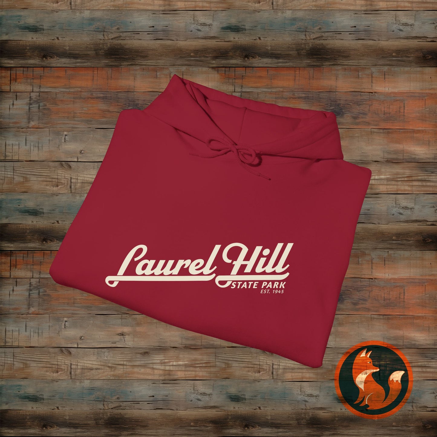Laurel Hill State Park Vintage Hoodie, Comfort Apparel, Unisex Sweatshirt, Casual Wear, Gift for Him/Her, Cozy Layering