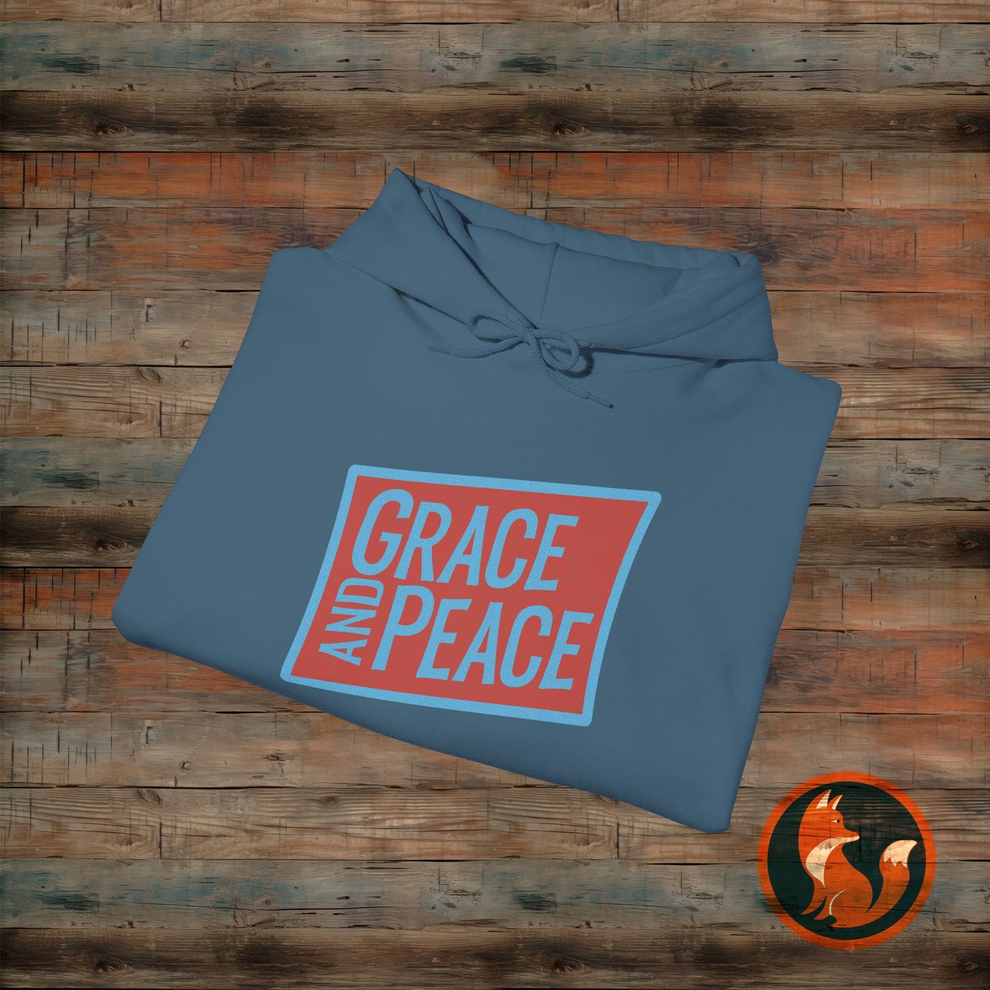 Unisex Grace and Peace Hooded Sweatshirt | Cozy Gift for Faith, Spirituality, Relaxation, Thoughtful Occasions, Everyday Wear