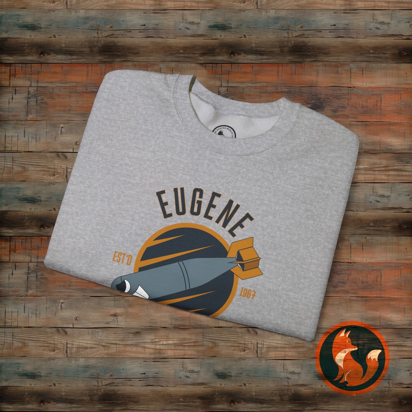 Eugene Bombers Crewneck Sweatshirt - Cozy, Unisex, Sports Apparel, Ideal for Team Spirit, Casual Wear, Gifts for Fans