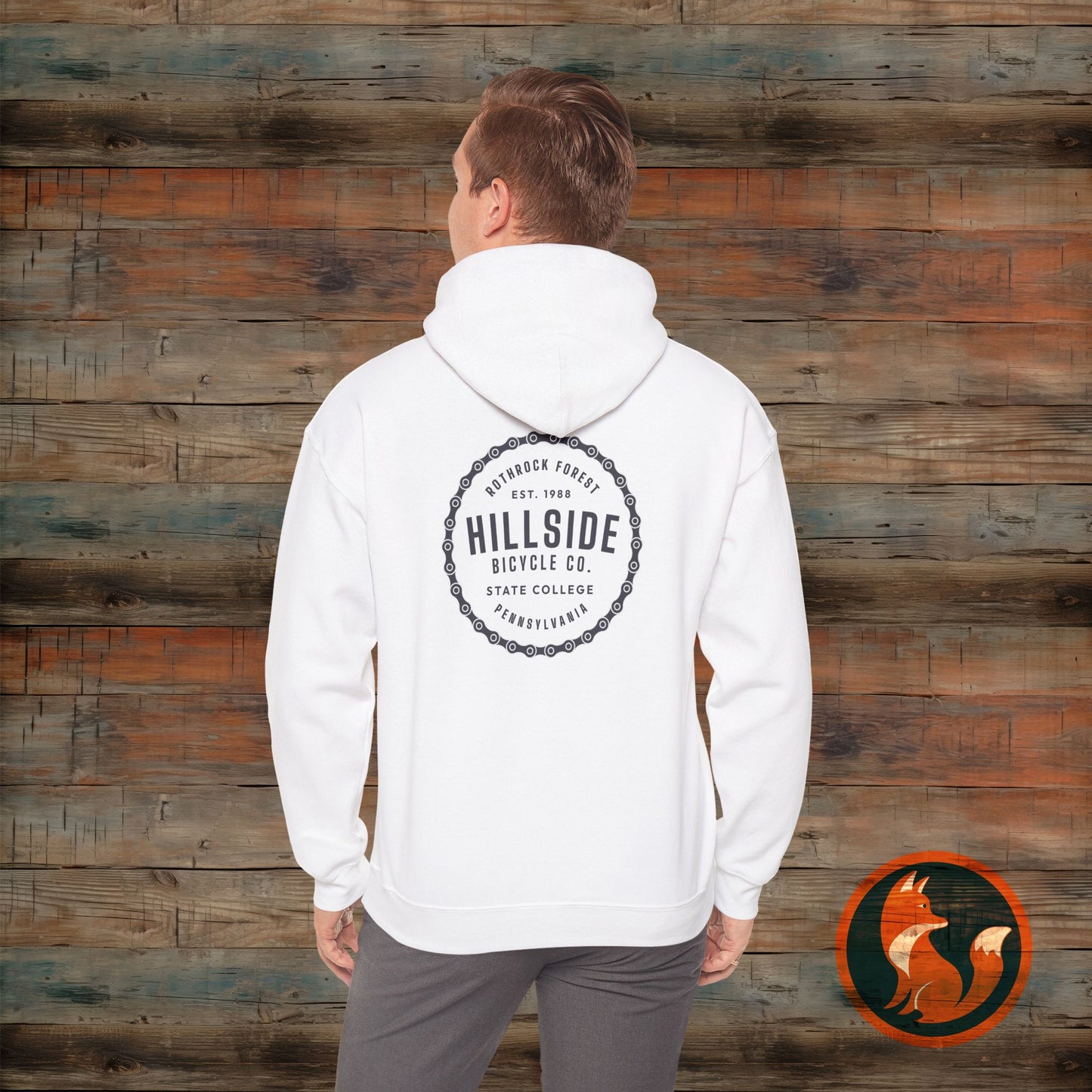 Hooded Sweatshirt with Hillside Bicycle Co. Design | Cozy Unisex Apparel, Perfect Gift for Cyclists, Casual Wear for All Seasons, [...]