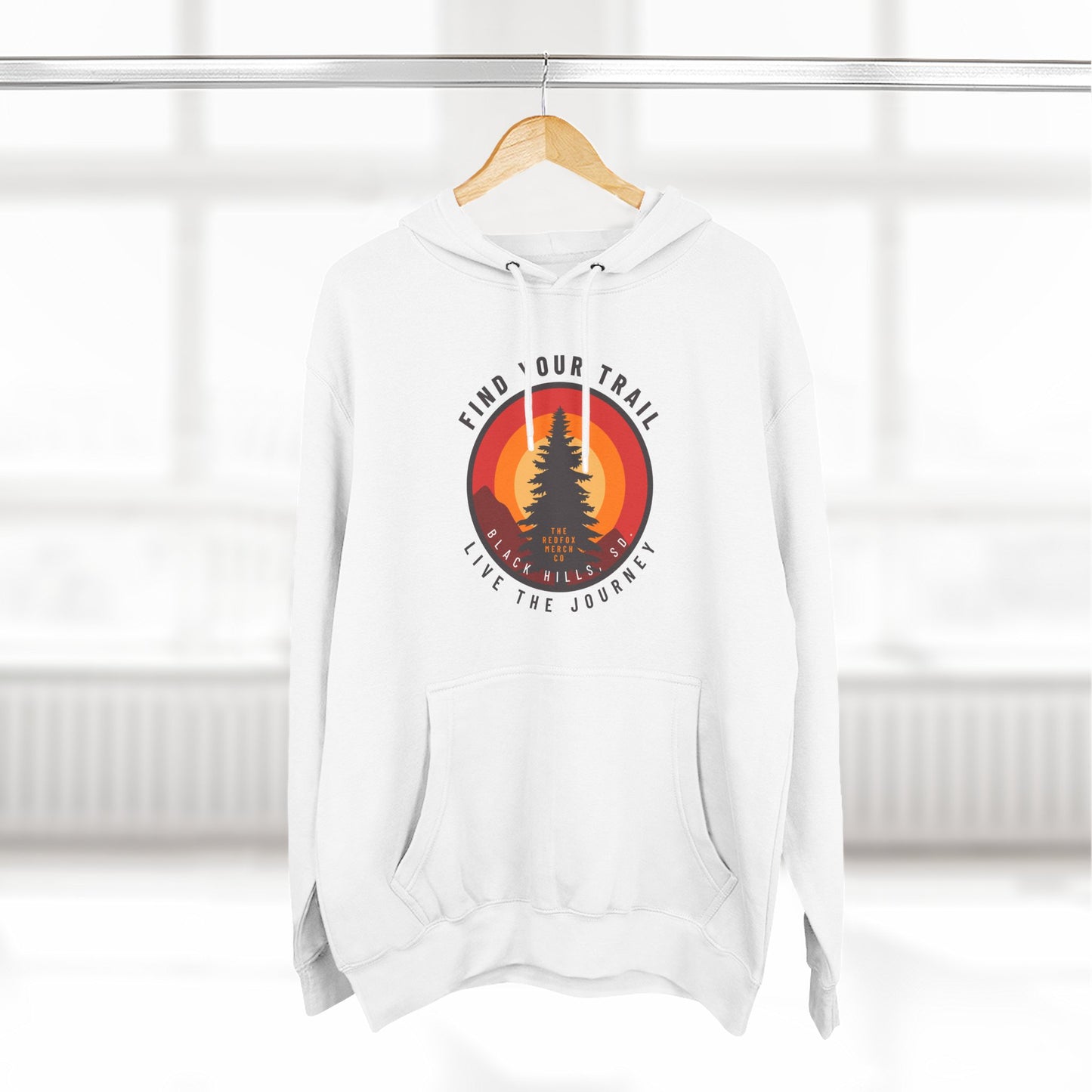 Adventure-Inspired Fleece Hoodie with Retro Design, Cozy Layer for Nature Lovers, Perfect for Hiking, Camping, Travel, Gifts