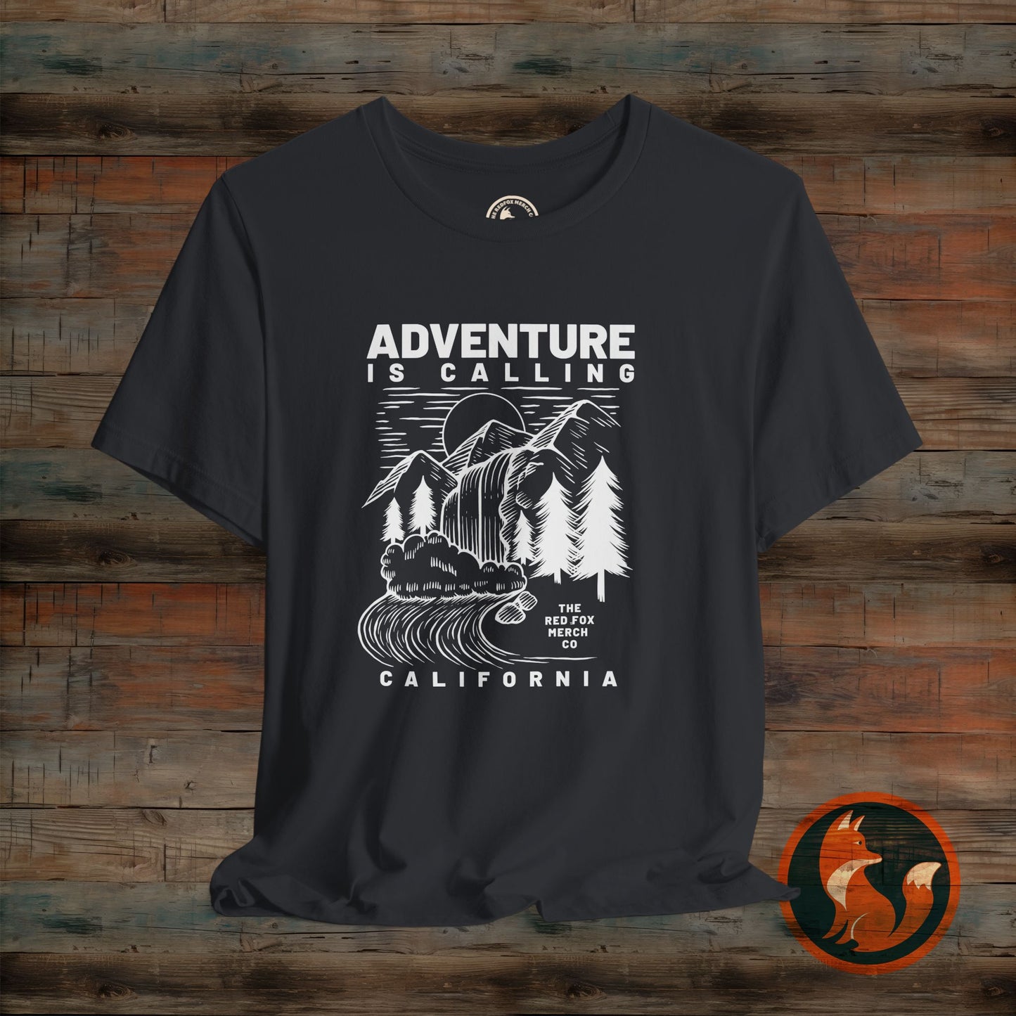 Adventure Is Calling Unisex Tee | Perfect for Outdoor Lovers, Camping, Hiking, Travel, Gifts