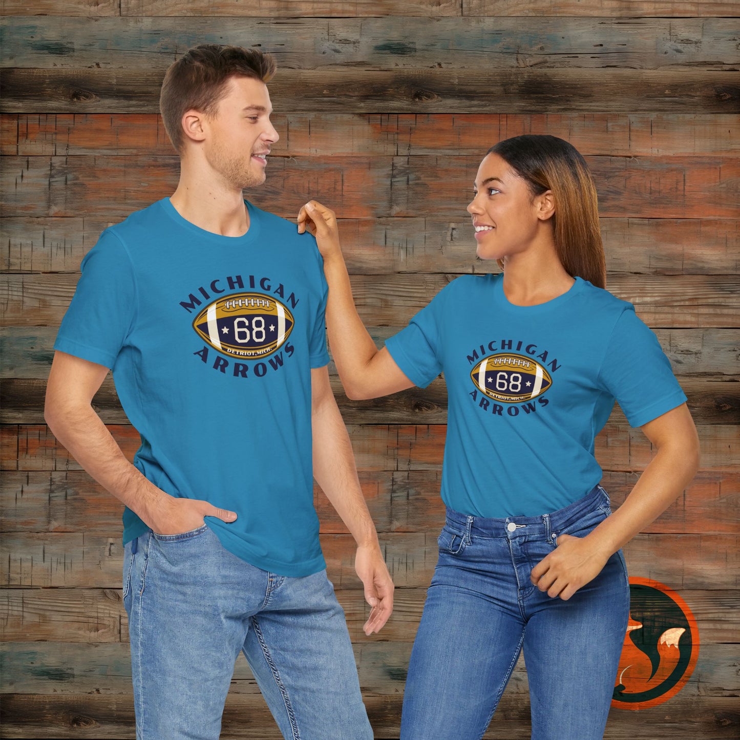 Vintage Michigan Arrows Football Tee, Unisex Classic Sports Shirt, Gift for Him, Casual Wear, Fall Game Day Shirt
