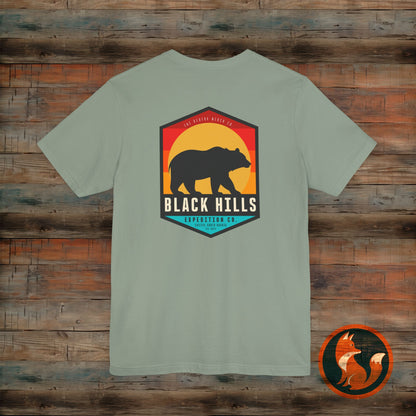 Black Hills Bear Short Sleeve Tee | Adventure Shirt, Nature Lover Gift, Hiking Apparel, Travel Tee, Outdoor Enthusiast Wear